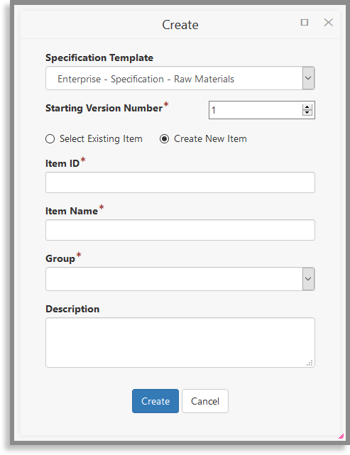 Step 2 - Primary Specification Template – Enterprise Help Center