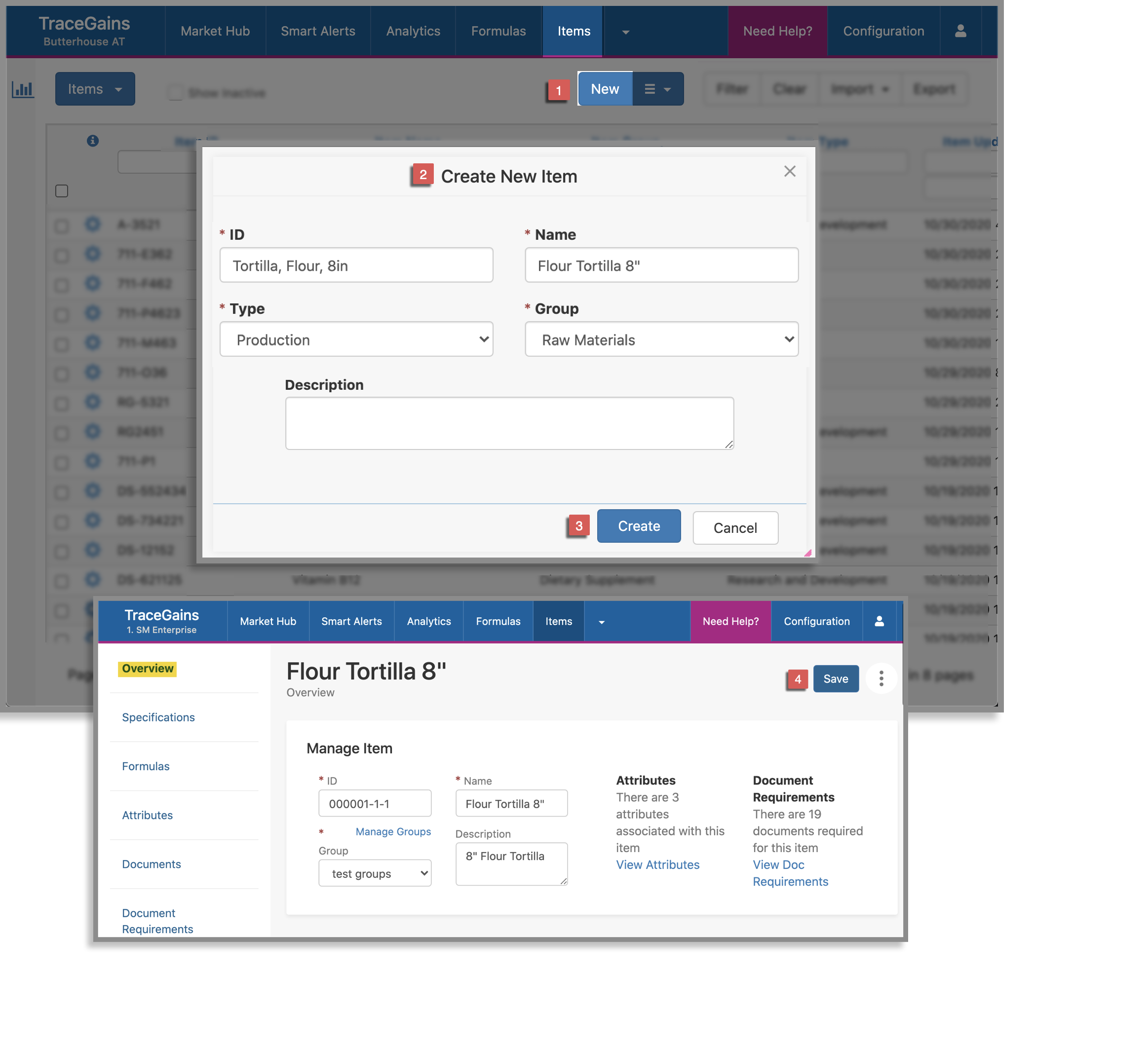 Items Tab Enterprise Help Center