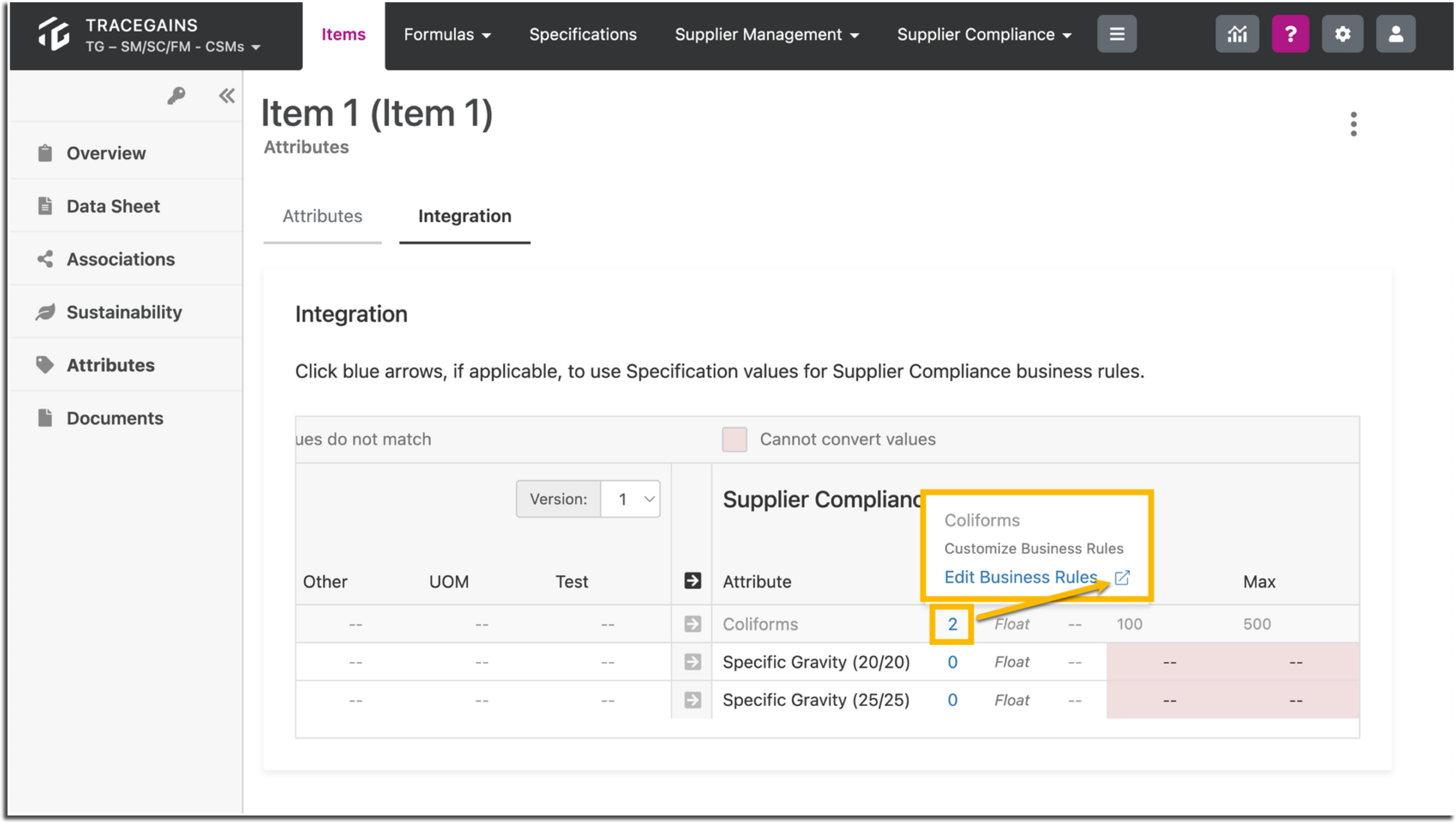 Integration Profiles for Specification Management and Supplier ...
