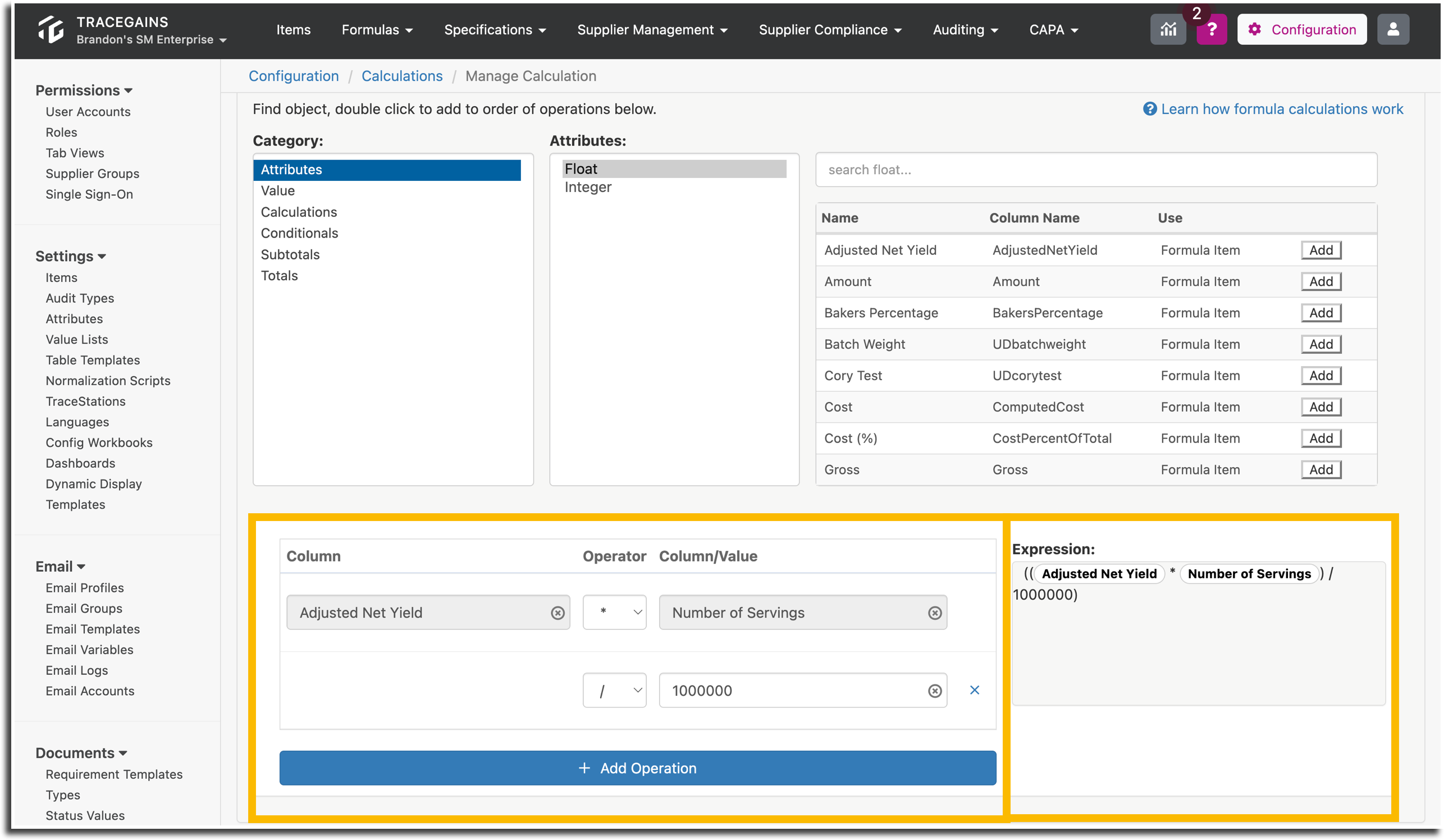 Formula Calculations – Enterprise Help Center